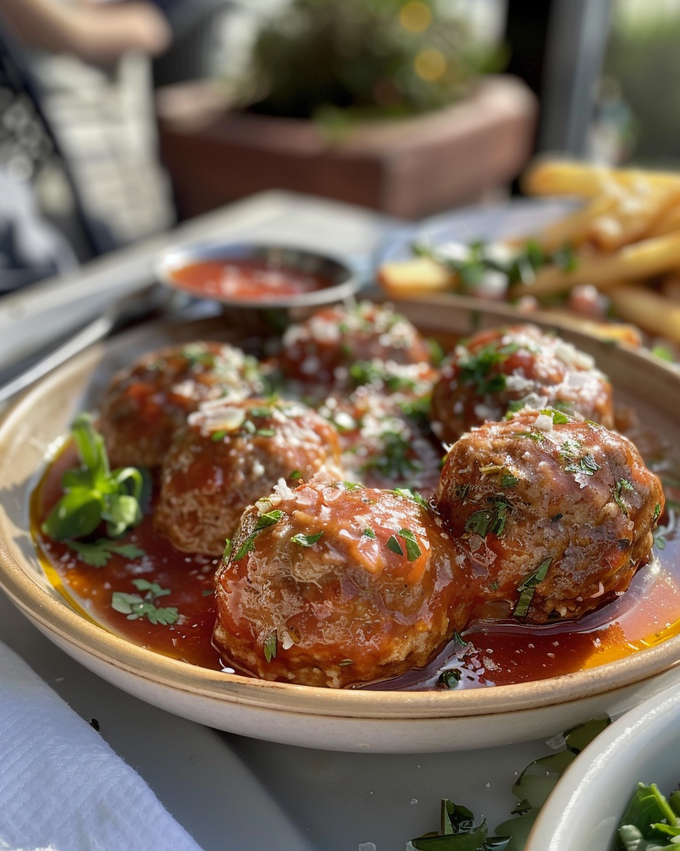 Greek meatballs taken with iphone 15 pro max --iw 2 --ar 4:5 --v 6.0 --raw