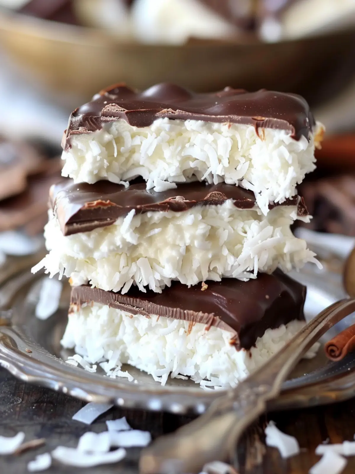 3-Ingredient Homemade Mounds Bars First Image